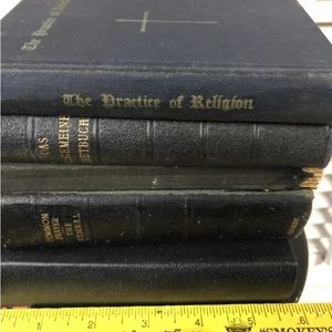 Lot 5 antique vintage prayer books small from Priest's estate decorator